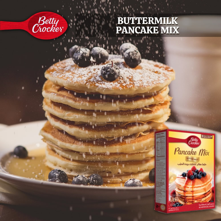 Flip your mornings with delicious and easy-to-make Buttermilk Pancake Mix from Betty Crocker South Africa. - Link to Instagram post