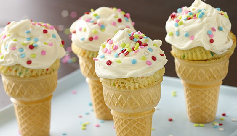 Ice-cream cone cakes